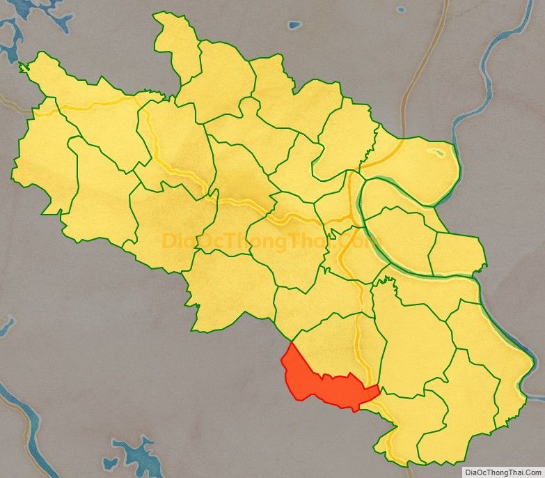 Bản đồ vị trí và địa giới hành chính Xã Minh Tiến, huyện Đoan Hùng