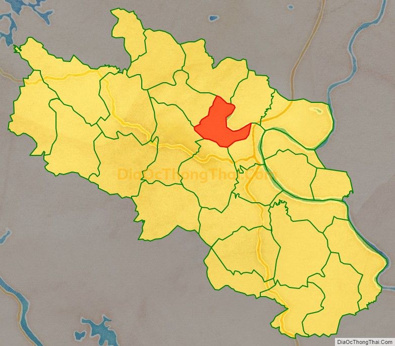 Bản đồ vị trí và địa giới hành chính Xã Phong Phú (cũ), huyện Đoan Hùng