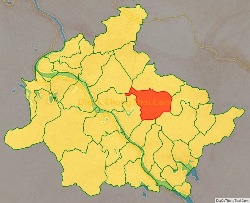 Bản đồ vị trí và địa giới hành chính Xã Ấm Hạ, huyện Hạ Hòa