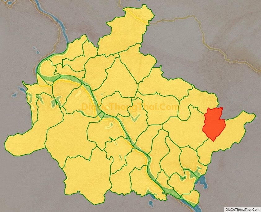 Bản đồ vị trí và địa giới hành chính Xã Cáo Điền (cũ), huyện Hạ Hòa