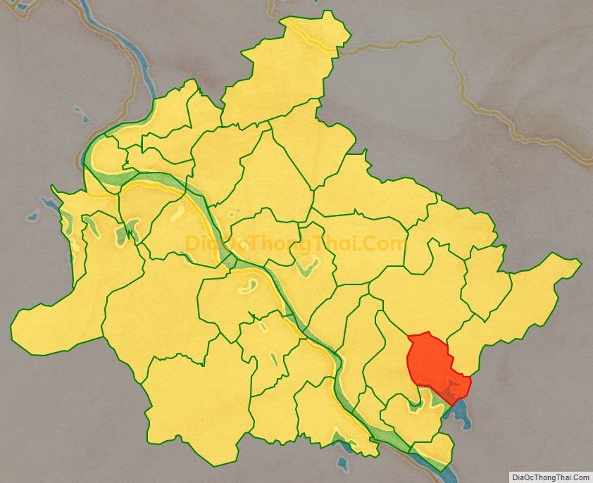 Bản đồ vị trí và địa giới hành chính Xã Chính Công (cũ), huyện Hạ Hòa