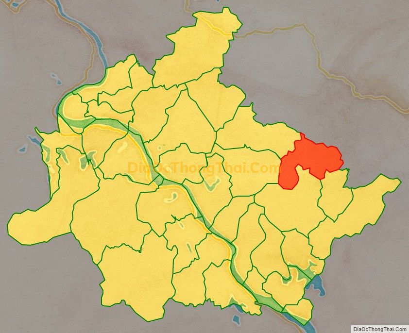 Bản đồ vị trí và địa giới hành chính Xã Phương Viên, huyện Hạ Hòa