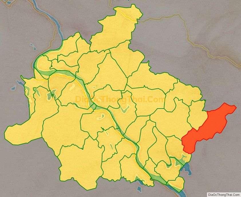 Bản đồ vị trí và địa giới hành chính Xã Yên Kỳ, huyện Hạ Hòa