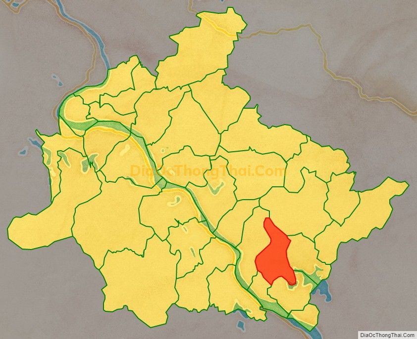 Bản đồ vị trí và địa giới hành chính Xã Yên Luật, huyện Hạ Hòa