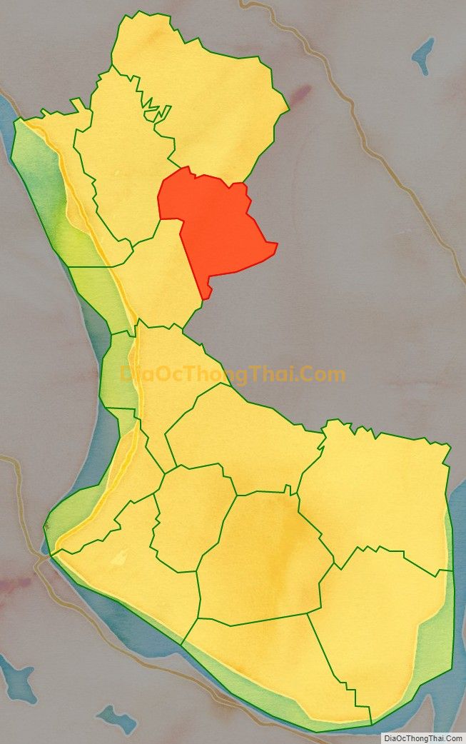 Bản đồ vị trí và địa giới hành chính Thị trấn Hùng Sơn, huyện Lâm Thao