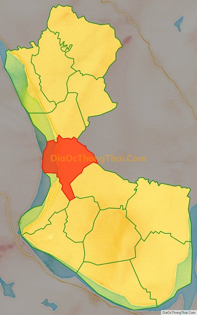 Bản đồ vị trí và địa giới hành chính Thị trấn Lâm Thao, huyện Lâm Thao