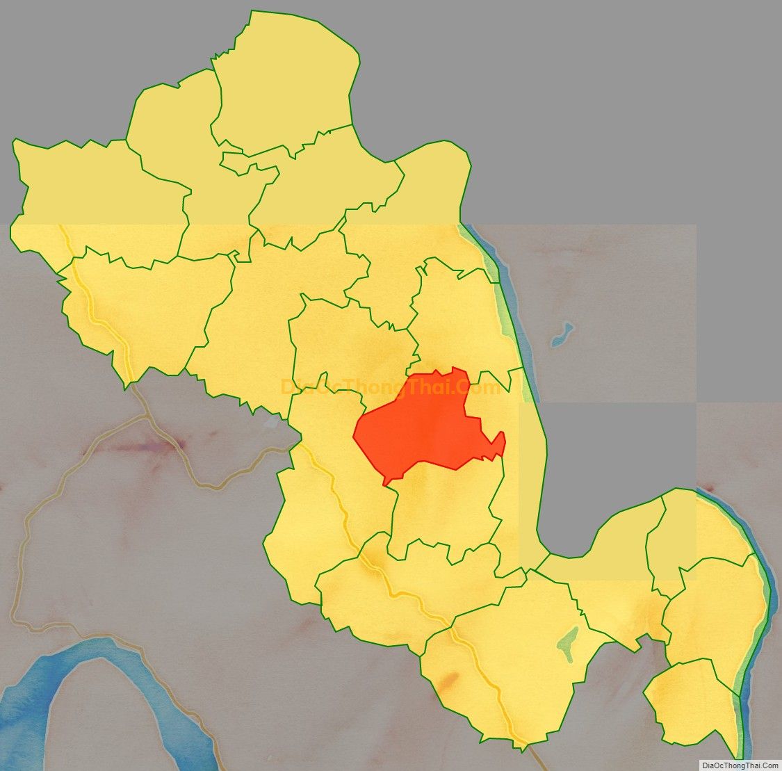 Bản đồ vị trí và địa giới hành chính Xã Gia Thanh, huyện Phù Ninh