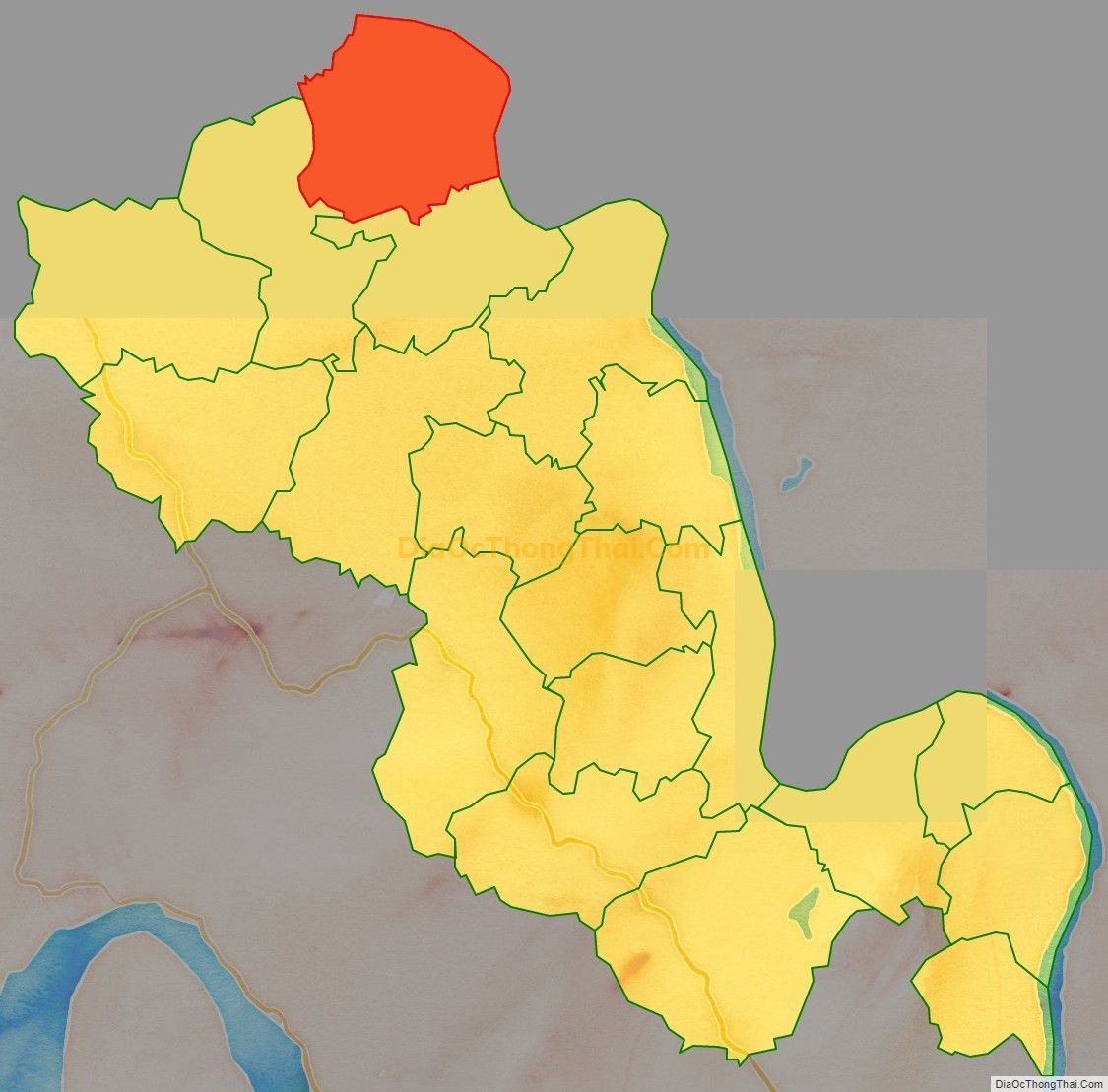 Bản đồ vị trí và địa giới hành chính Xã Phú Mỹ, huyện Phù Ninh
