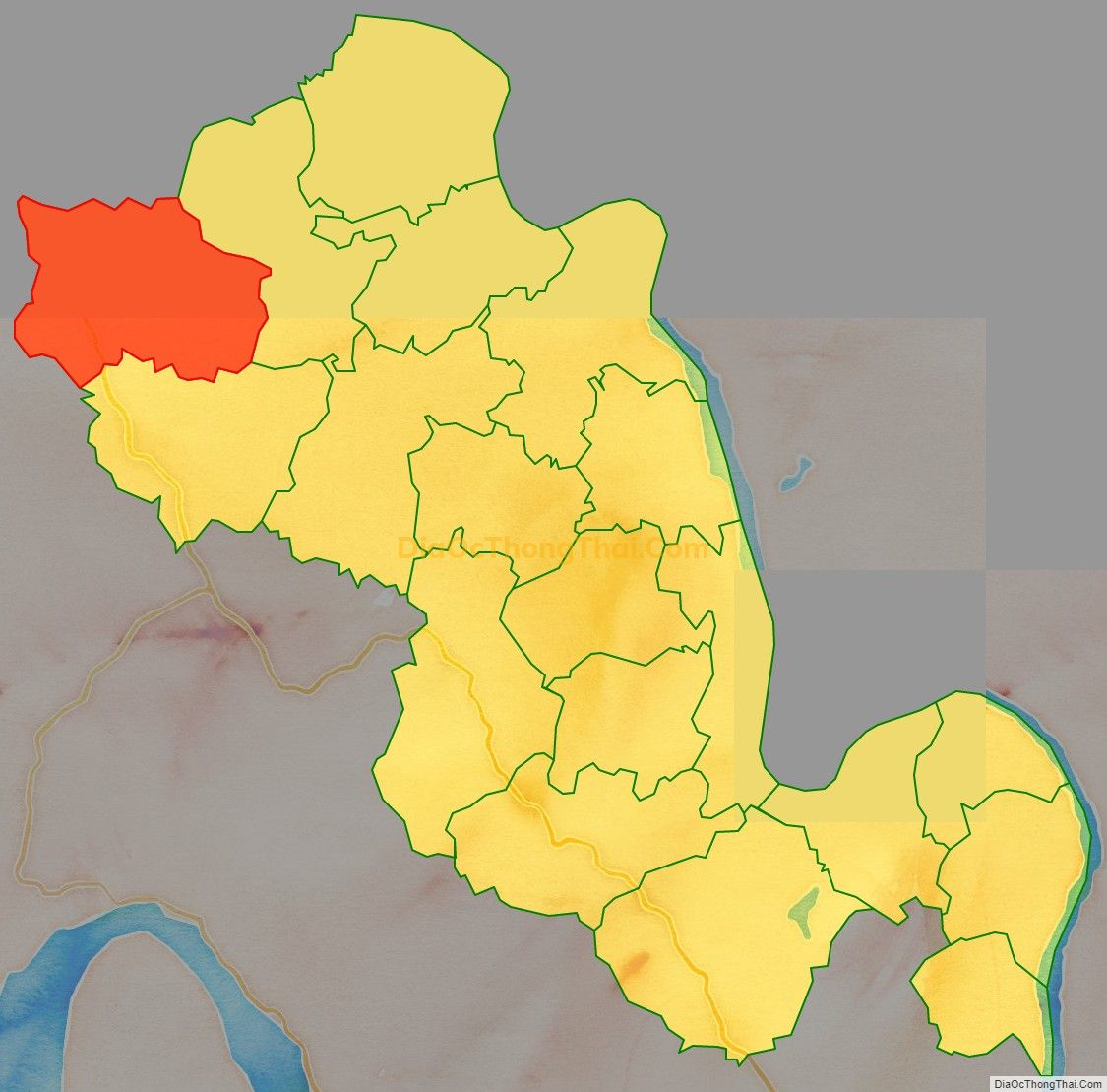 Bản đồ vị trí và địa giới hành chính Xã Trạm Thản, huyện Phù Ninh