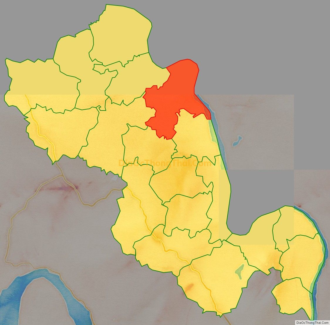 Bản đồ vị trí và địa giới hành chính Xã Trị Quận, huyện Phù Ninh