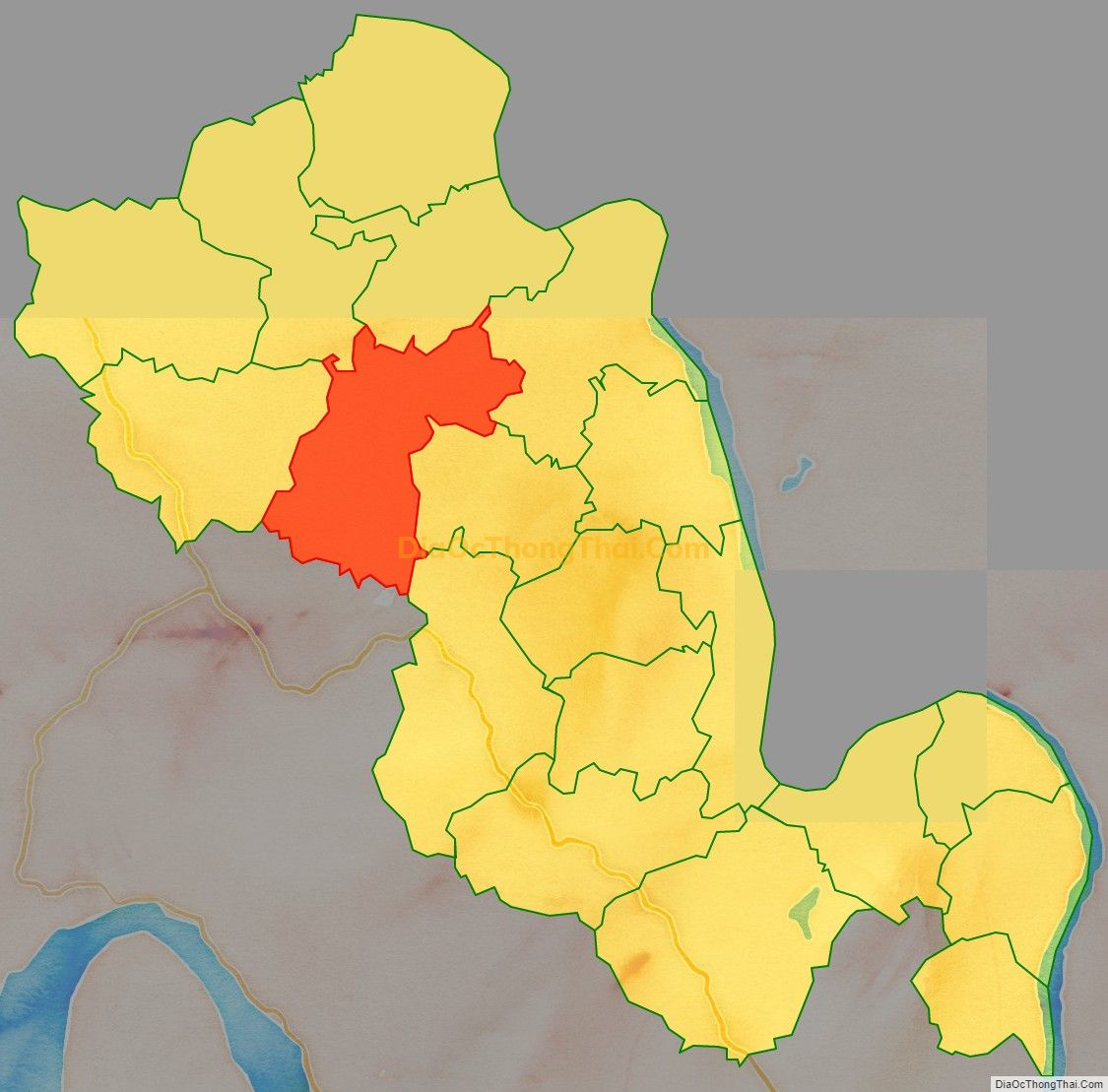 Bản đồ vị trí và địa giới hành chính Xã Trung Giáp, huyện Phù Ninh