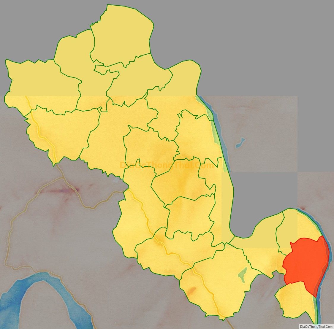 Bản đồ vị trí và địa giới hành chính Xã Tử Đà (cũ), huyện Phù Ninh