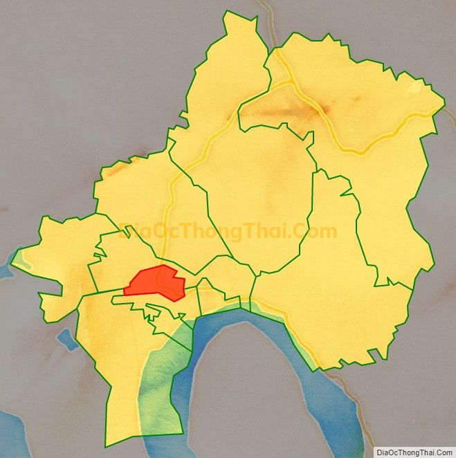 Bản đồ vị trí và địa giới hành chính Phường Hùng Vương, thị xã Phú Thọ