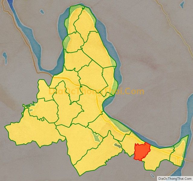 Bản đồ vị trí và địa giới hành chính Xã Dậu Dương (cũ), huyện Tam Nông