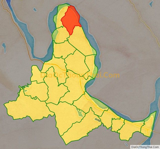 Bản đồ vị trí và địa giới hành chính Xã Hiền Quan, huyện Tam Nông