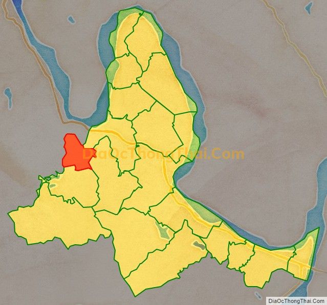 Bản đồ vị trí và địa giới hành chính Xã Hùng Đô (cũ), huyện Tam Nông