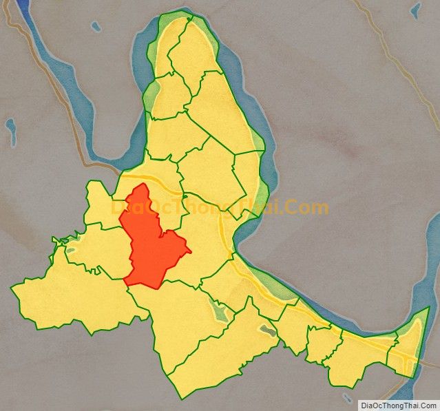 Bản đồ vị trí và địa giới hành chính Xã Phương Thịnh (cũ), huyện Tam Nông