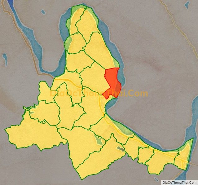 Bản đồ vị trí và địa giới hành chính Xã Tam Cường (cũ), huyện Tam Nông