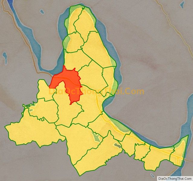 Bản đồ vị trí và địa giới hành chính Xã Tứ Mỹ (cũ), huyện Tam Nông