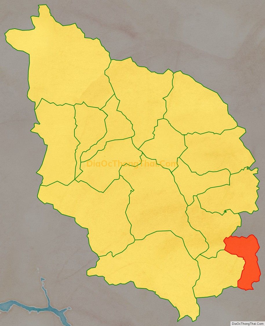 Bản đồ vị trí và địa giới hành chính Xã Tam Thanh, huyện Tân Sơn
