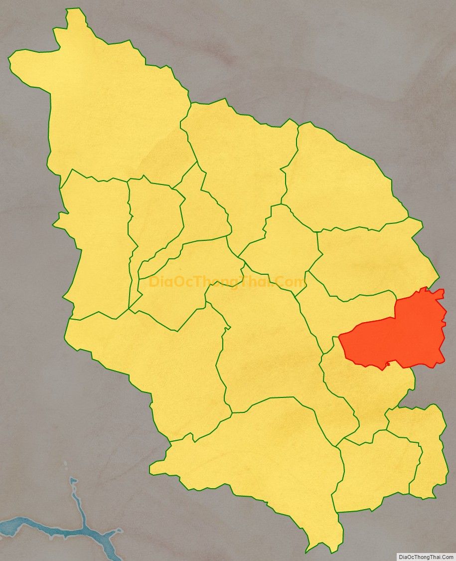 Bản đồ vị trí và địa giới hành chính Xã Văn Luông, huyện Tân Sơn