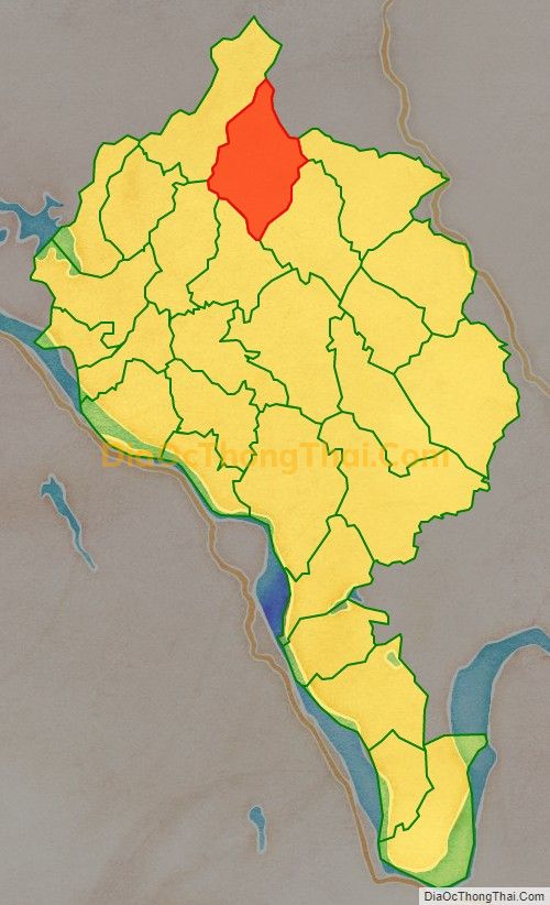 Bản đồ vị trí và địa giới hành chính Xã Đông Lĩnh, huyện Thanh Ba