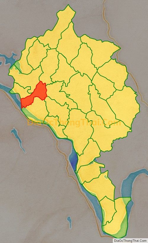 Bản đồ vị trí và địa giới hành chính Xã Phương Lĩnh (cũ), huyện Thanh Ba