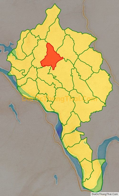 Bản đồ vị trí và địa giới hành chính Thị trấn Thanh Ba, huyện Thanh Ba
