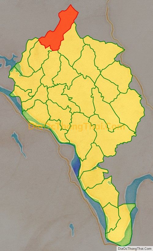 Bản đồ vị trí và địa giới hành chính Xã Vân Lĩnh, huyện Thanh Ba