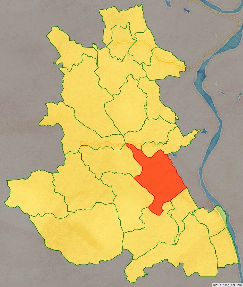 Bản đồ vị trí và địa giới hành chính Xã Hương Cần, huyện Thanh Sơn