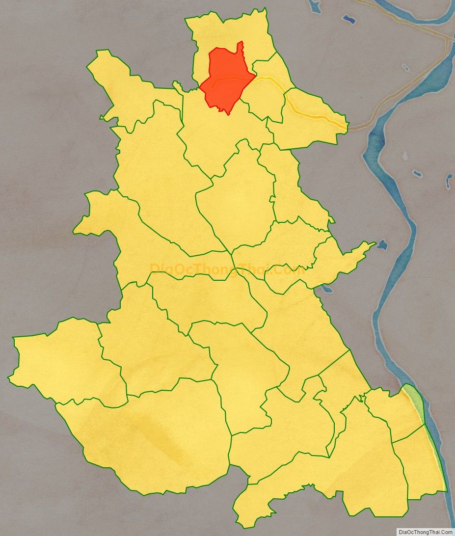 Bản đồ vị trí và địa giới hành chính Thị trấn Thanh Sơn, huyện Thanh Sơn
