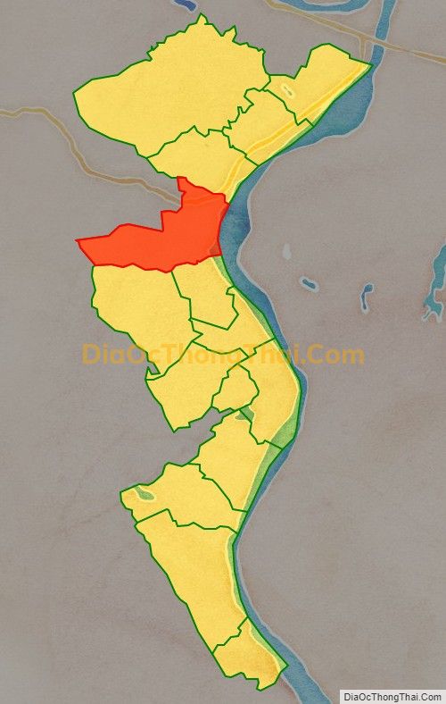 Bản đồ vị trí và địa giới hành chính Thị trấn Thanh Thủy, huyện Thanh Thủy
