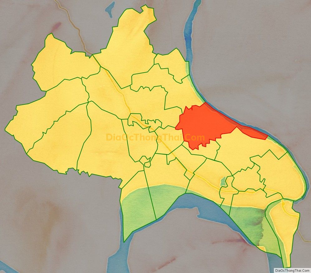 Bản đồ vị trí và địa giới hành chính Phường Dữu Lâu, TP Việt Trì