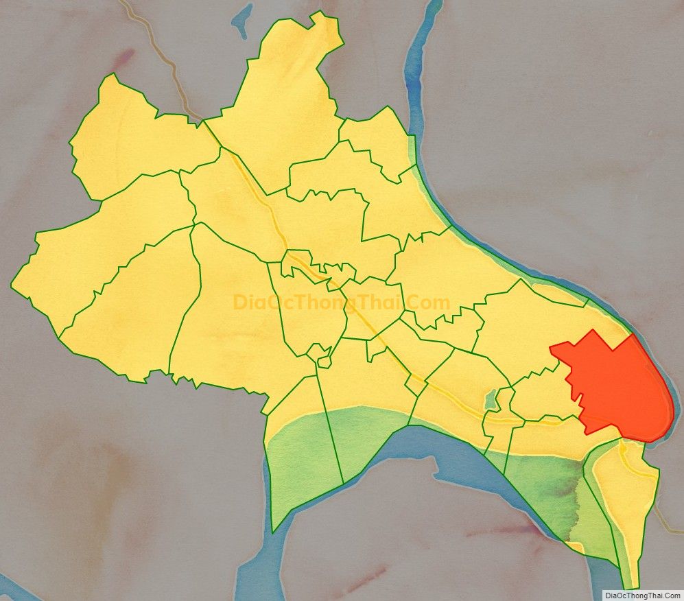 Bản đồ vị trí và địa giới hành chính Xã Sông Lô, TP Việt Trì
