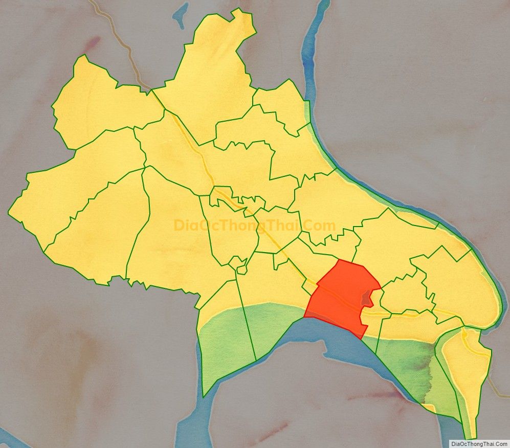 Bản đồ vị trí và địa giới hành chính Phường Tiên Cát, TP Việt Trì