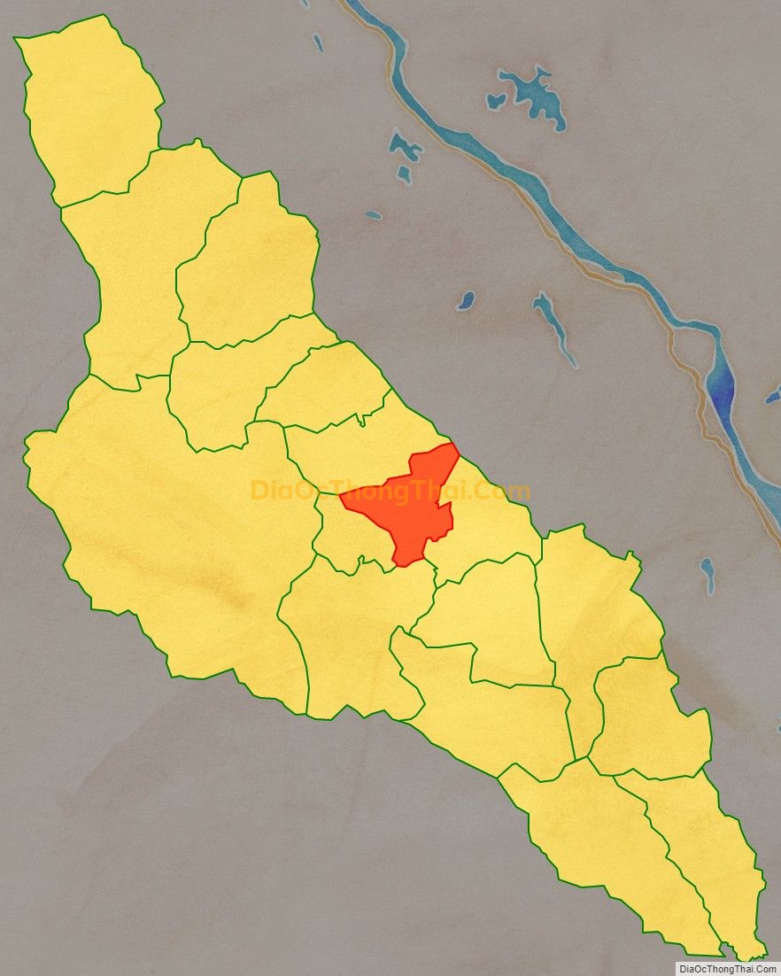 Bản đồ vị trí và địa giới hành chính Xã Hưng Long, huyện Yên Lập