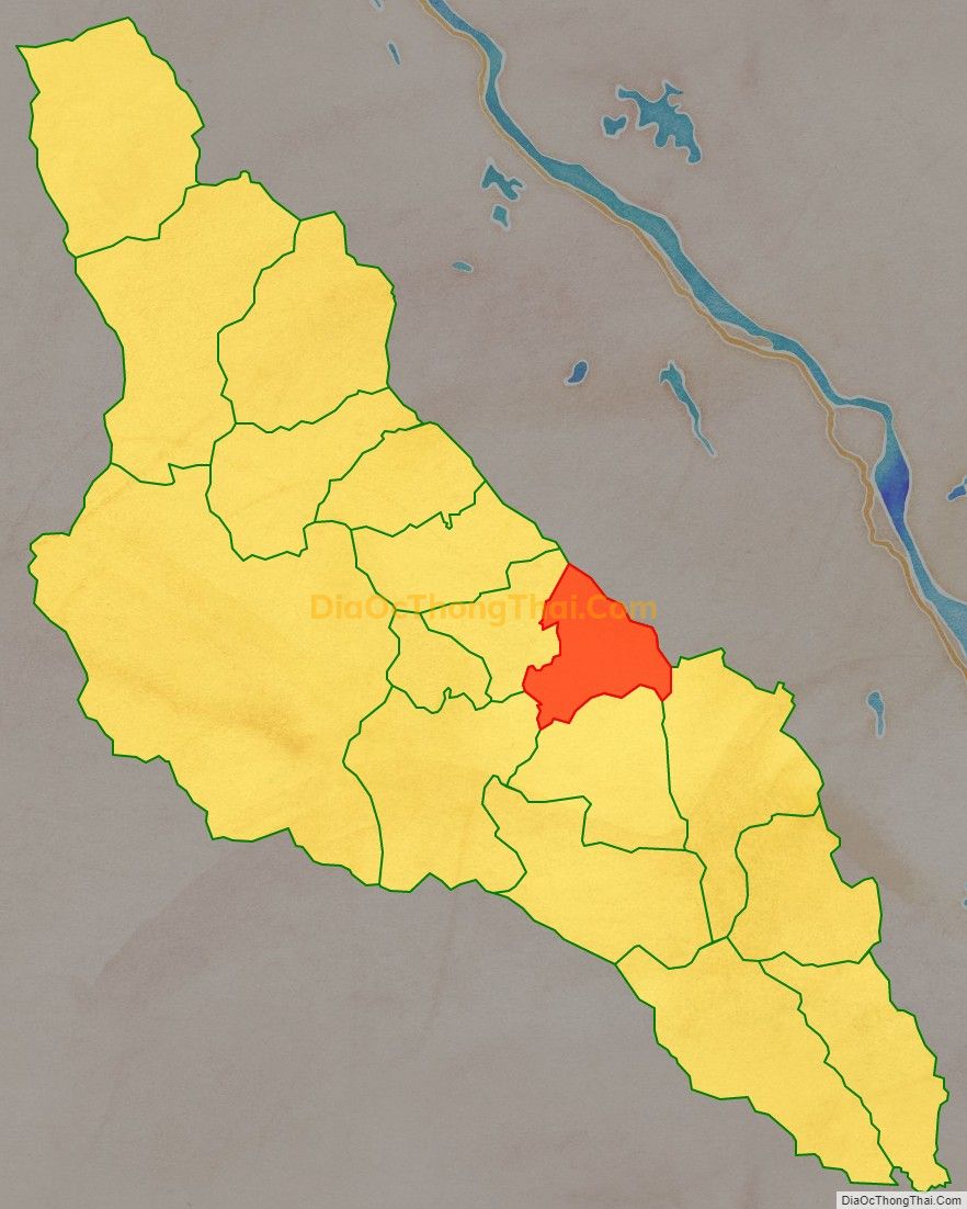 Bản đồ vị trí và địa giới hành chính Thị trấn Yên Lập, huyện Yên Lập