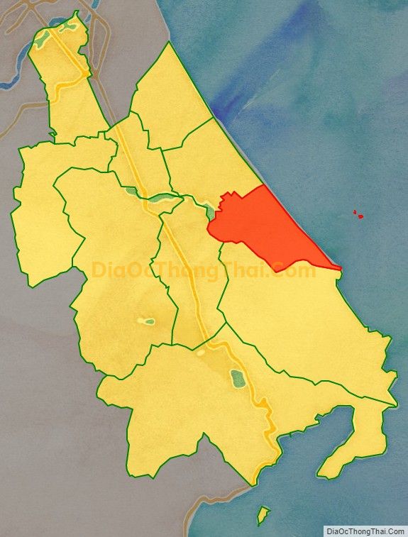 Bản đồ vị trí và địa giới hành chính Xã Hòa Hiệp Nam (cũ), huyện Đông Hòa