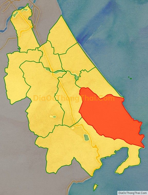 Bản đồ vị trí và địa giới hành chính Xã Hòa Tâm, thị xã Đông Hòa