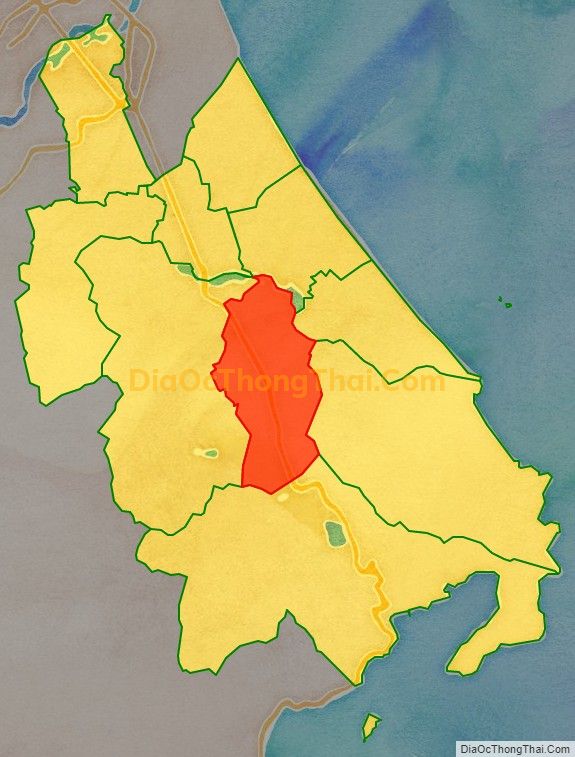 Bản đồ vị trí và địa giới hành chính Xã Hòa Xuân Đông, thị xã Đông Hòa