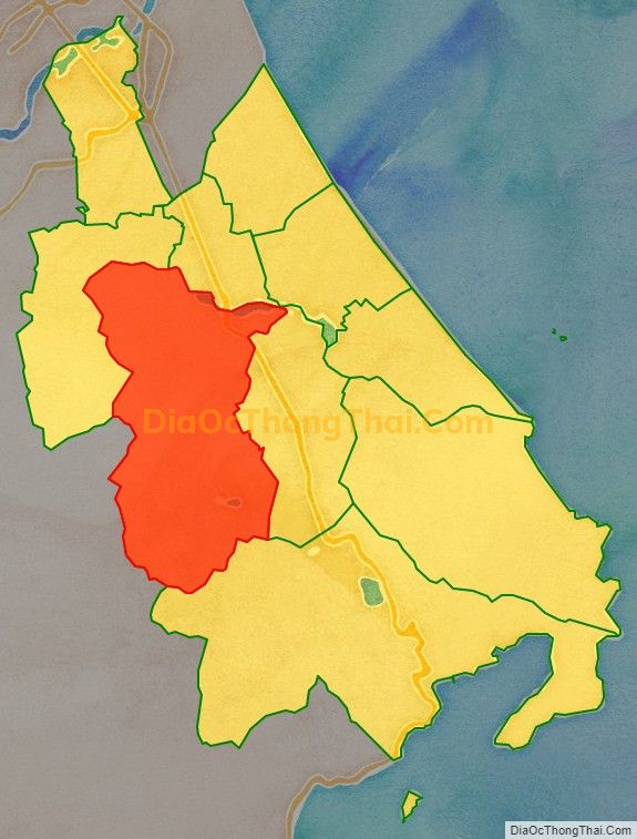 Bản đồ vị trí và địa giới hành chính Xã Hòa Xuân Tây (cũ), huyện Đông Hòa