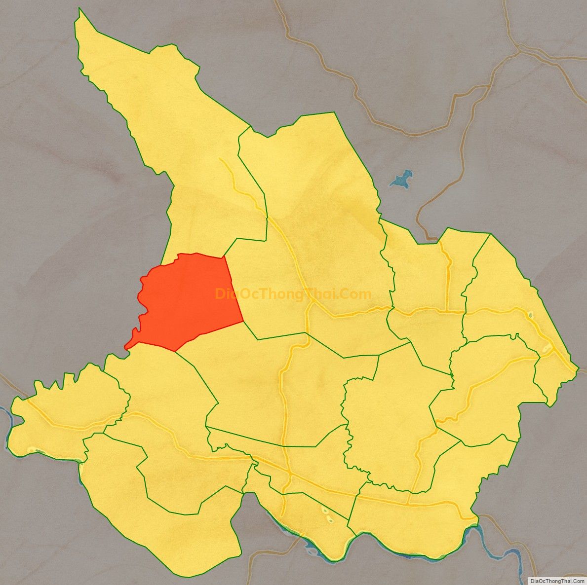 Bản đồ vị trí và địa giới hành chính Xã Cà Lúi, huyện Sơn Hòa