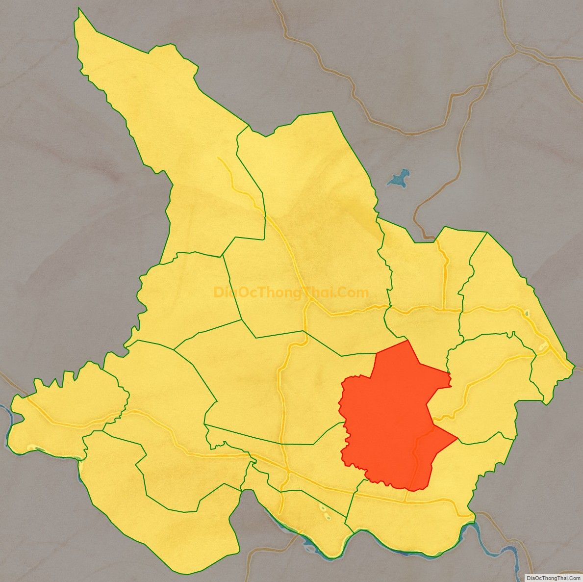 Bản đồ vị trí và địa giới hành chính Xã Sơn Nguyên, huyện Sơn Hòa