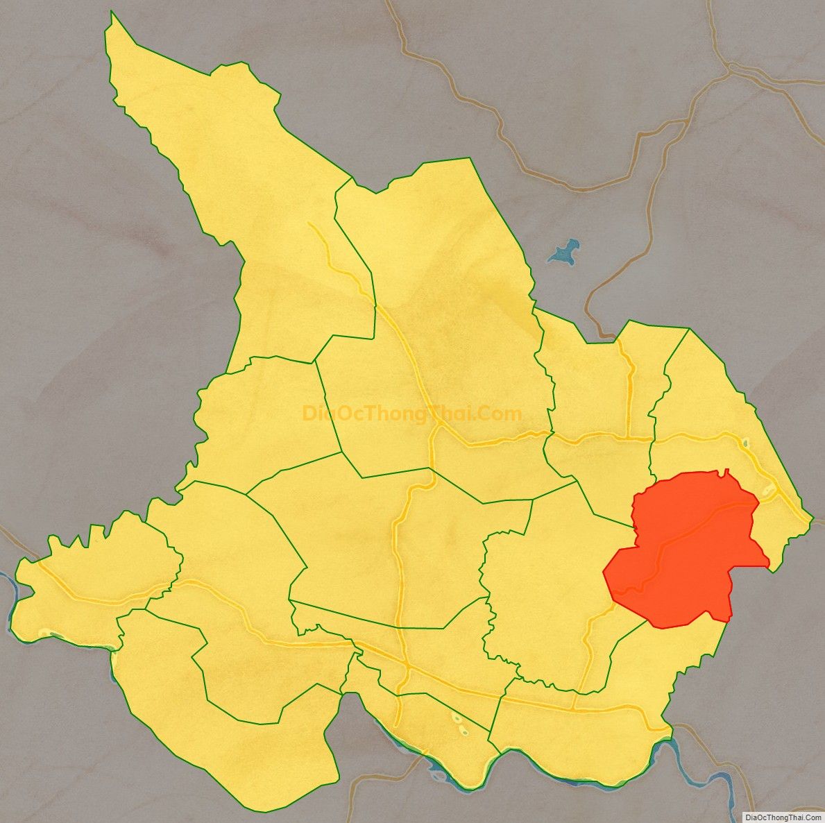 Bản đồ vị trí và địa giới hành chính Xã Sơn Xuân, huyện Sơn Hòa