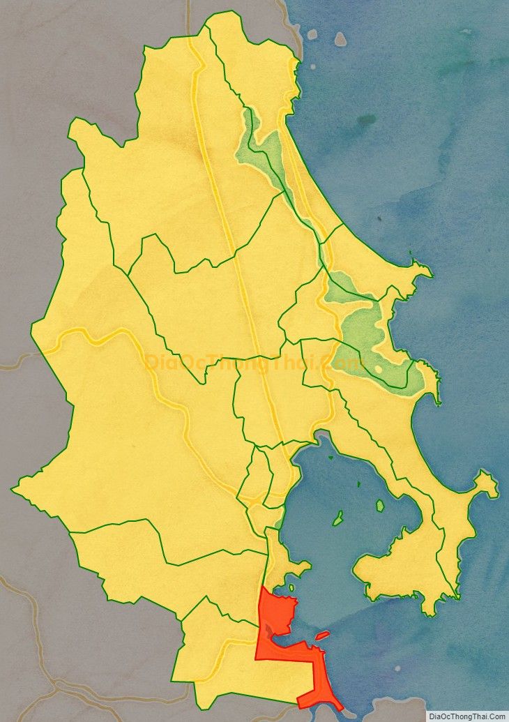 Bản đồ vị trí và địa giới hành chính Phường Xuân Đài, thị xã Sông Cầu