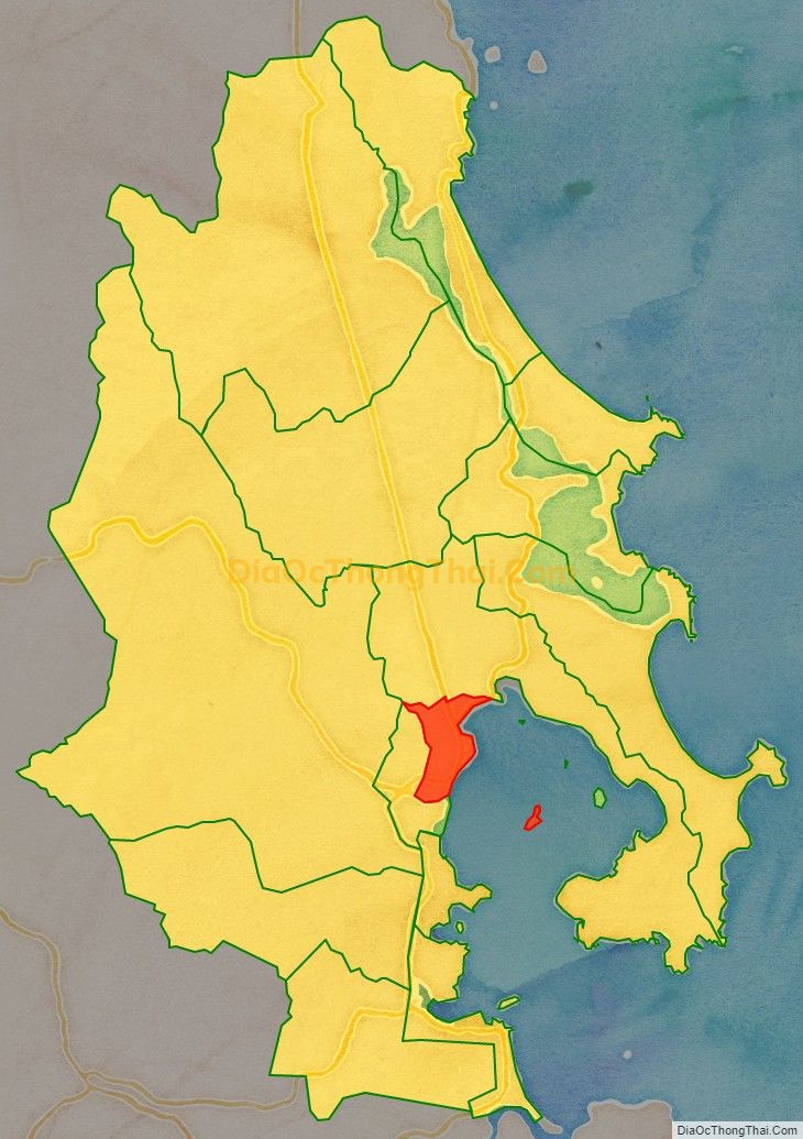 Bản đồ vị trí và địa giới hành chính Phường Xuân Yên, thị xã Sông Cầu