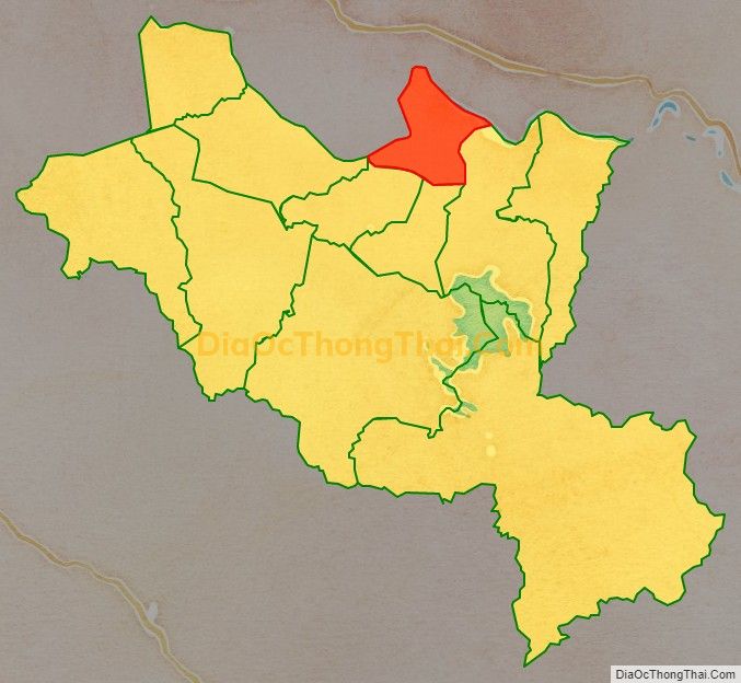 Bản đồ vị trí và địa giới hành chính Xã Đức Bình Tây, huyện Sông Hinh