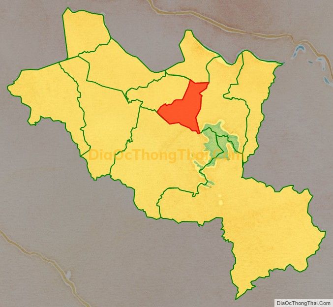 Bản đồ vị trí và địa giới hành chính Xã Ea Bia, huyện Sông Hinh