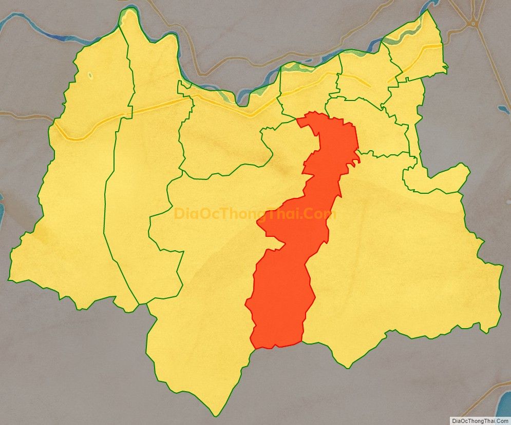 Bản đồ vị trí và địa giới hành chính Xã Hòa Mỹ Đông, huyện Tây Hòa