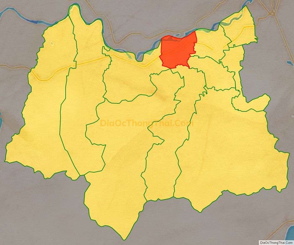 Bản đồ vị trí và địa giới hành chính Xã Hòa Phong, huyện Tây Hòa